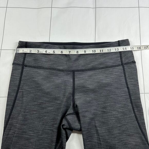 Lululemon Leggings Womens 8 Heathered Gray On Track Run Athletic Workout Gym - Picture 8 of 11